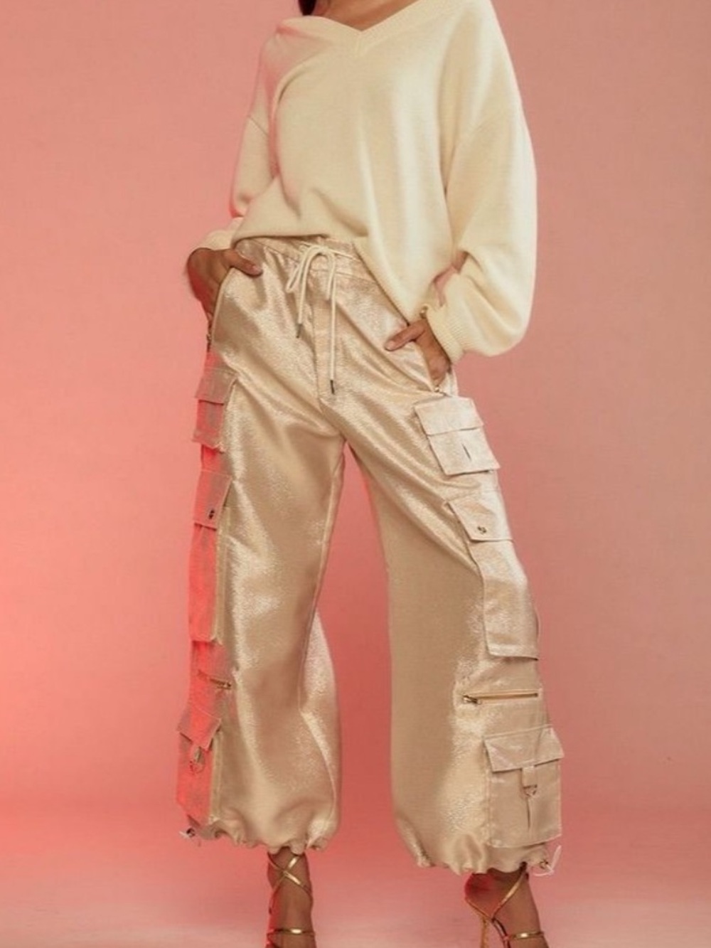 NWT Cynthia Rowley Cargo Pants - Picture 5 of 5